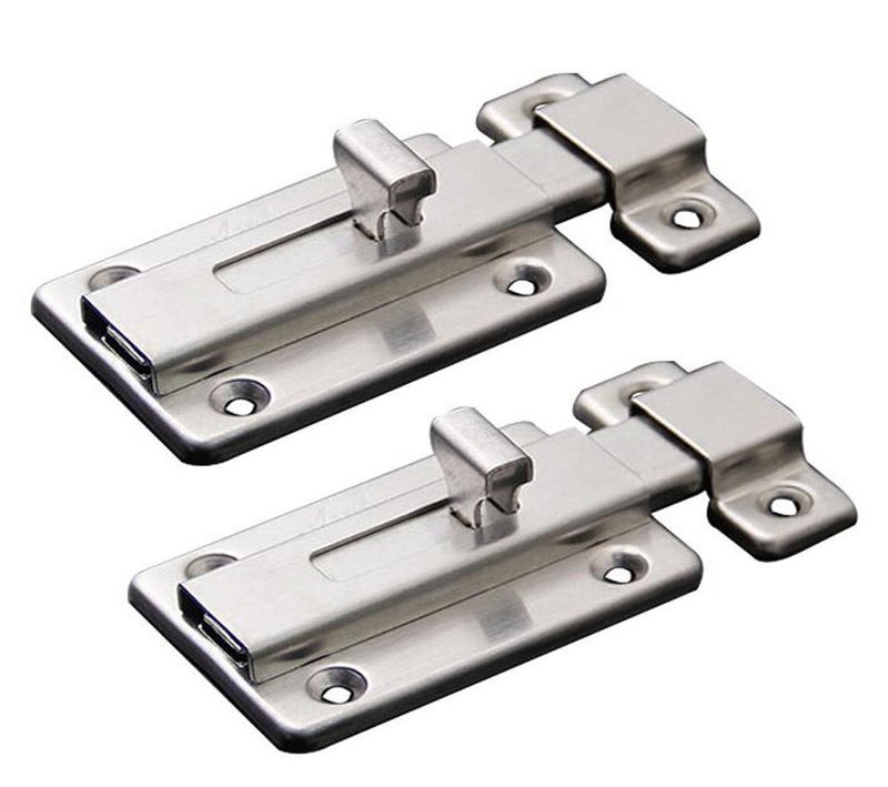 NELXULAS Stainless Steel Door Latch Sliding Lock Barrel Bolt (4-1/5") - Image 1